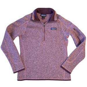 Patagonia Better Sweater 1/4-Zip Fleece Pullover Jacket Kiln Pink Women’s Small